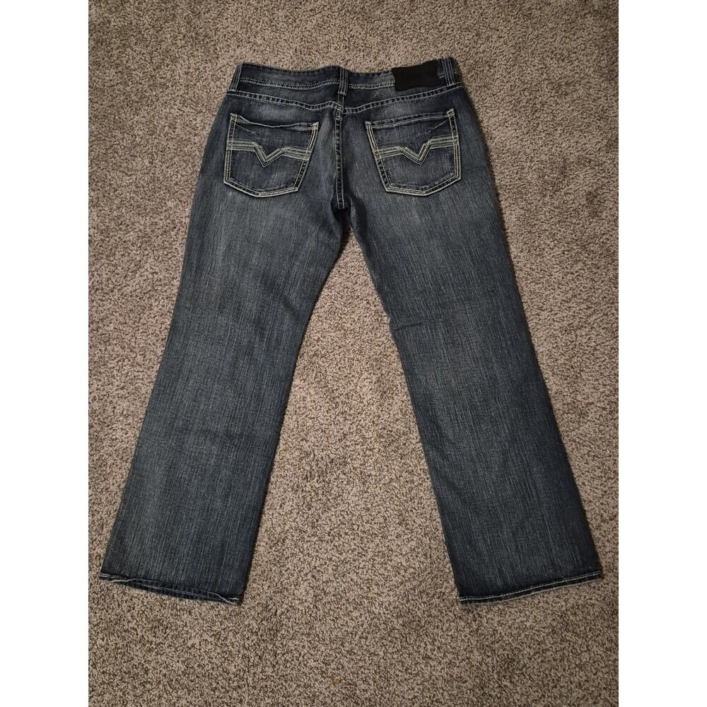 Rock & Roll Jeans Men 38x32 Pistol Straight Cowboy Regular Straight Leg Blue